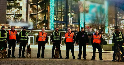 K9 team at Lincoln Financial Field